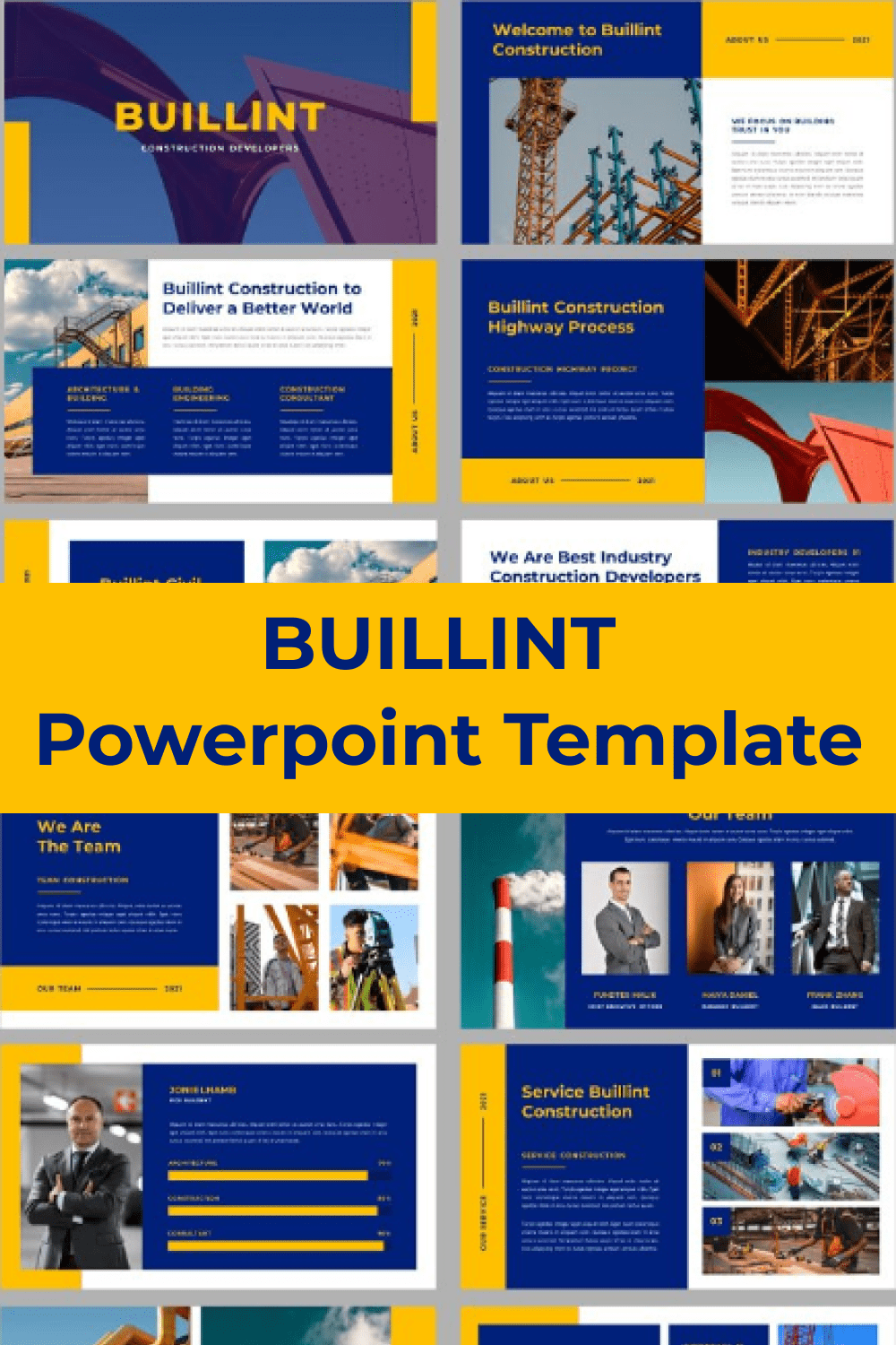 BUILLINT Powerpoint Template pinterest.