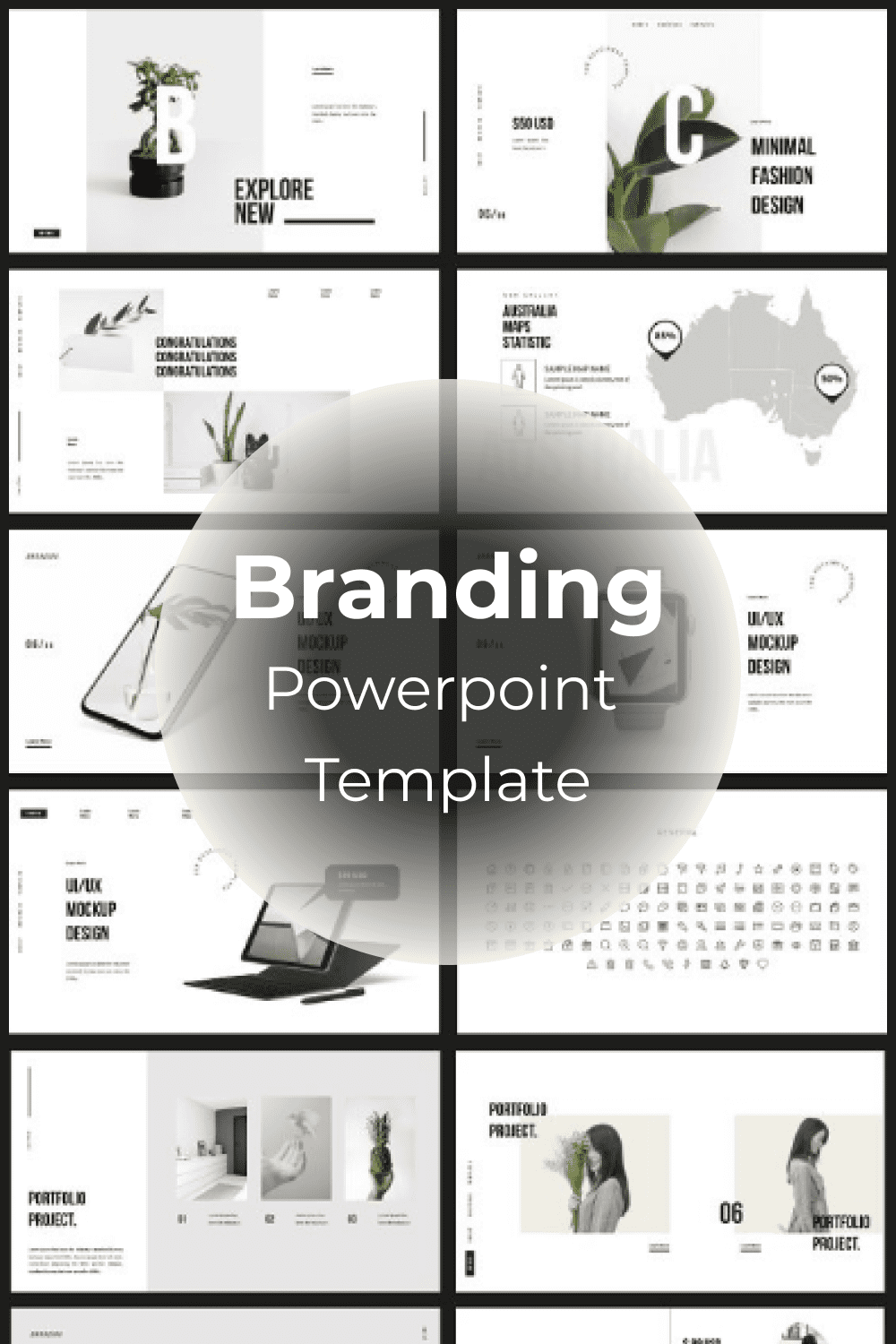 Branding Powerpoint Template pinterest.