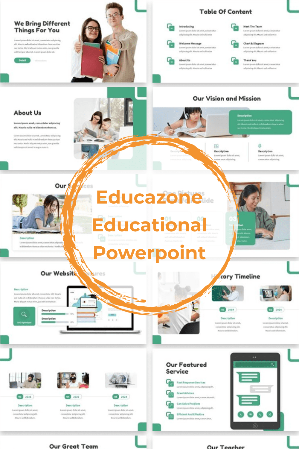 Educazone - Educational Powerpoint Pinterest.