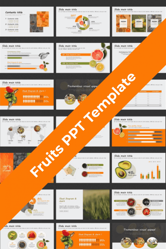 Fruits PPT Template – MasterBundles