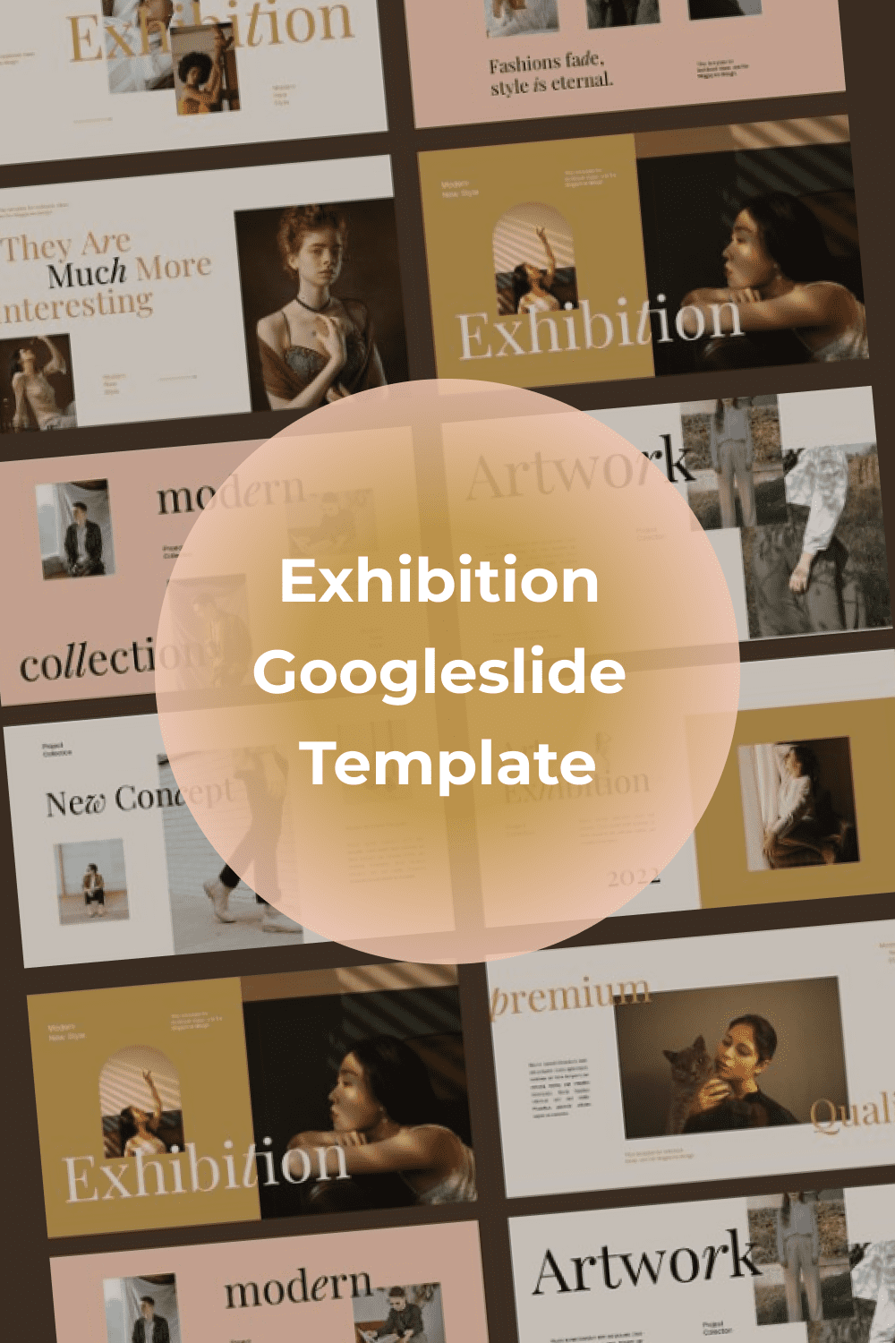 Exhibition Googleslide Template Pinterest.