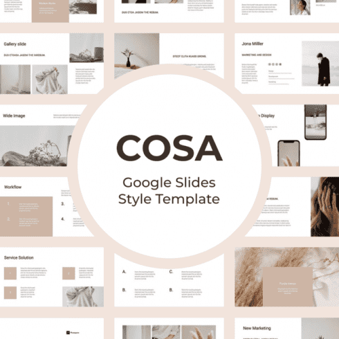 COSA Google Slides Style Template main cover.
