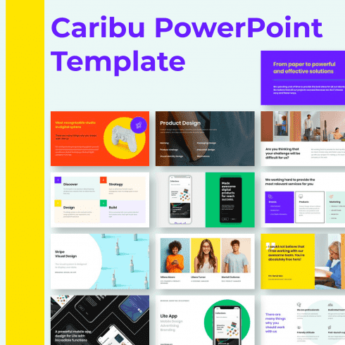 Caribu PowerPoint Template main cover.