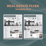 Real Estate Flyer Template No.2 main cover.