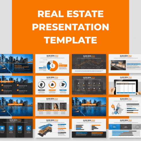 Real Estate Presentation Template main cover.