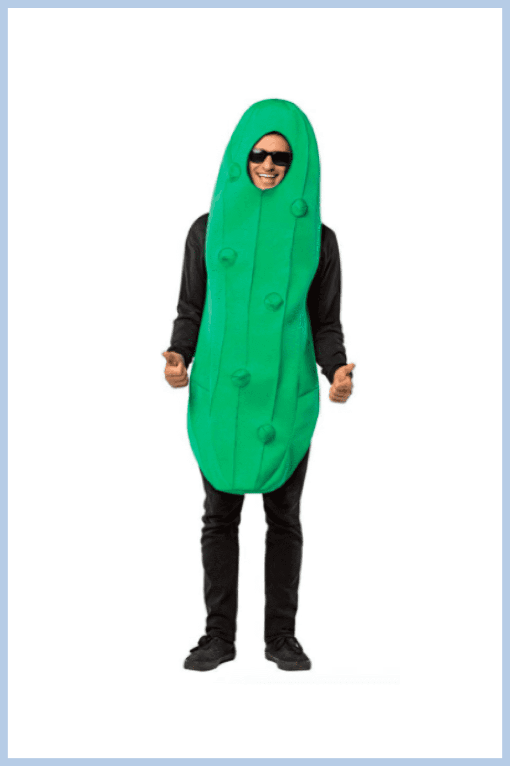 The green cucumber costume will surprise everyone.