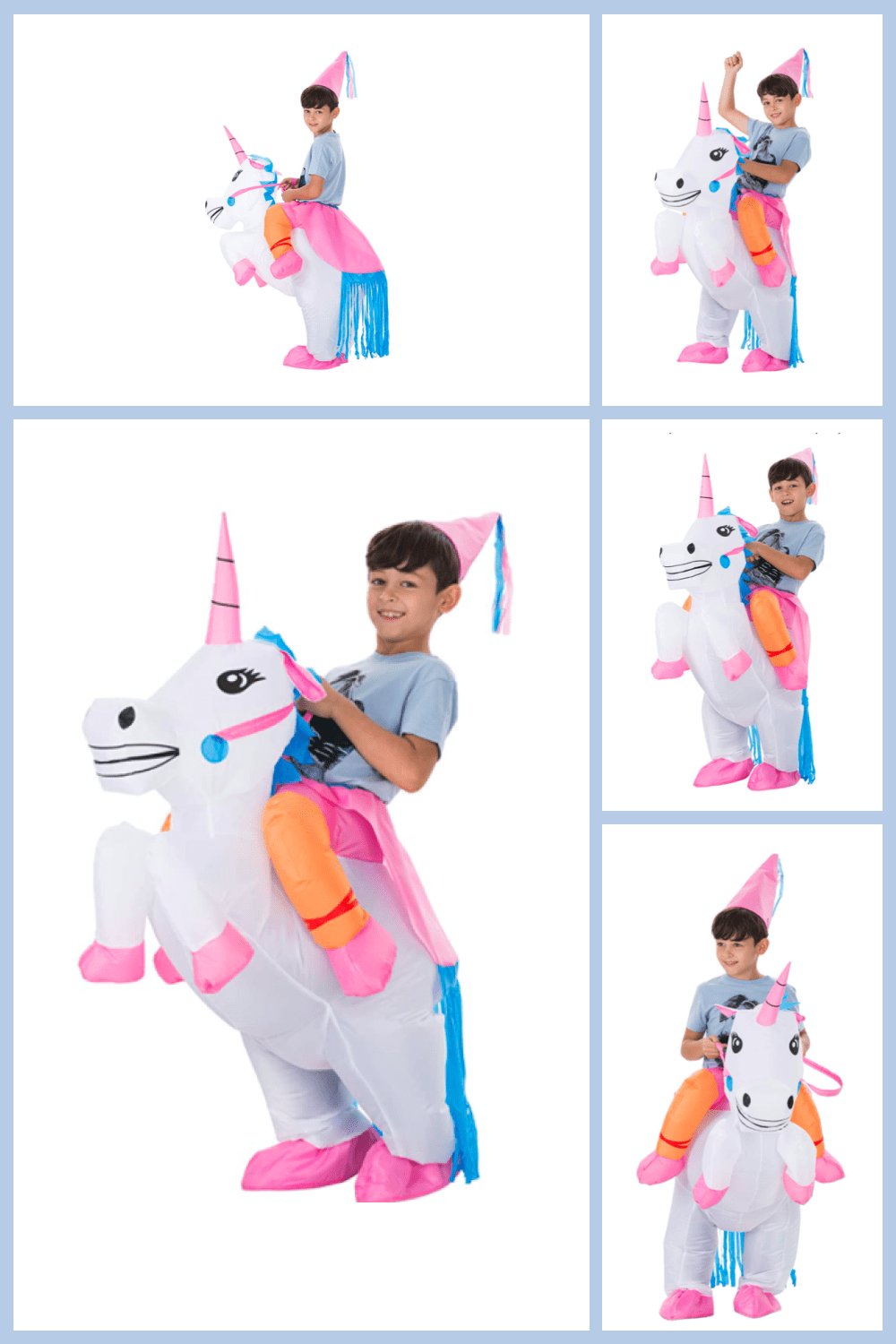 A real set for a prince on a unicorn.