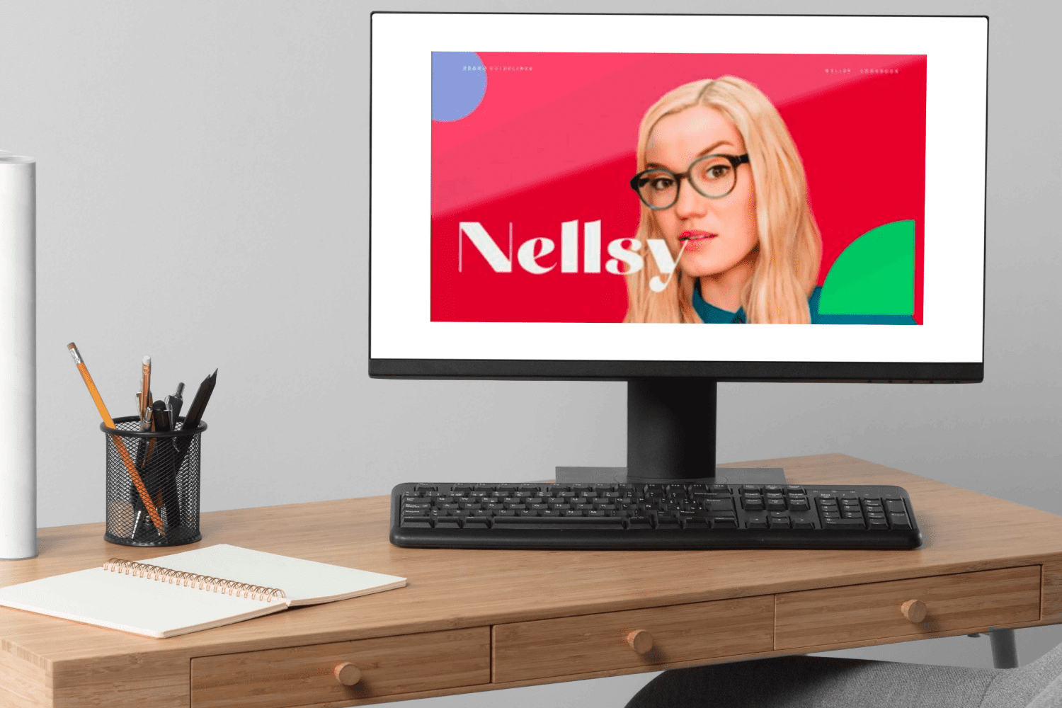 Desktop option of Nellsy Keynote Template.