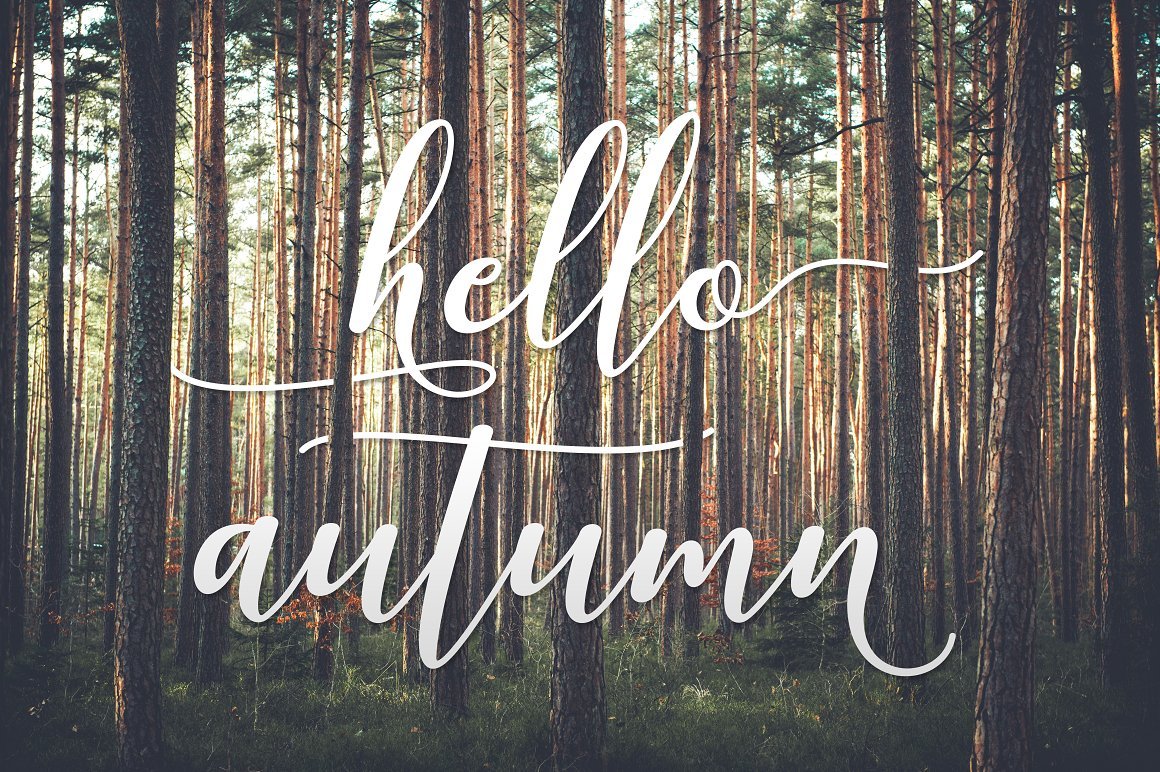 Fresh autumn font.
