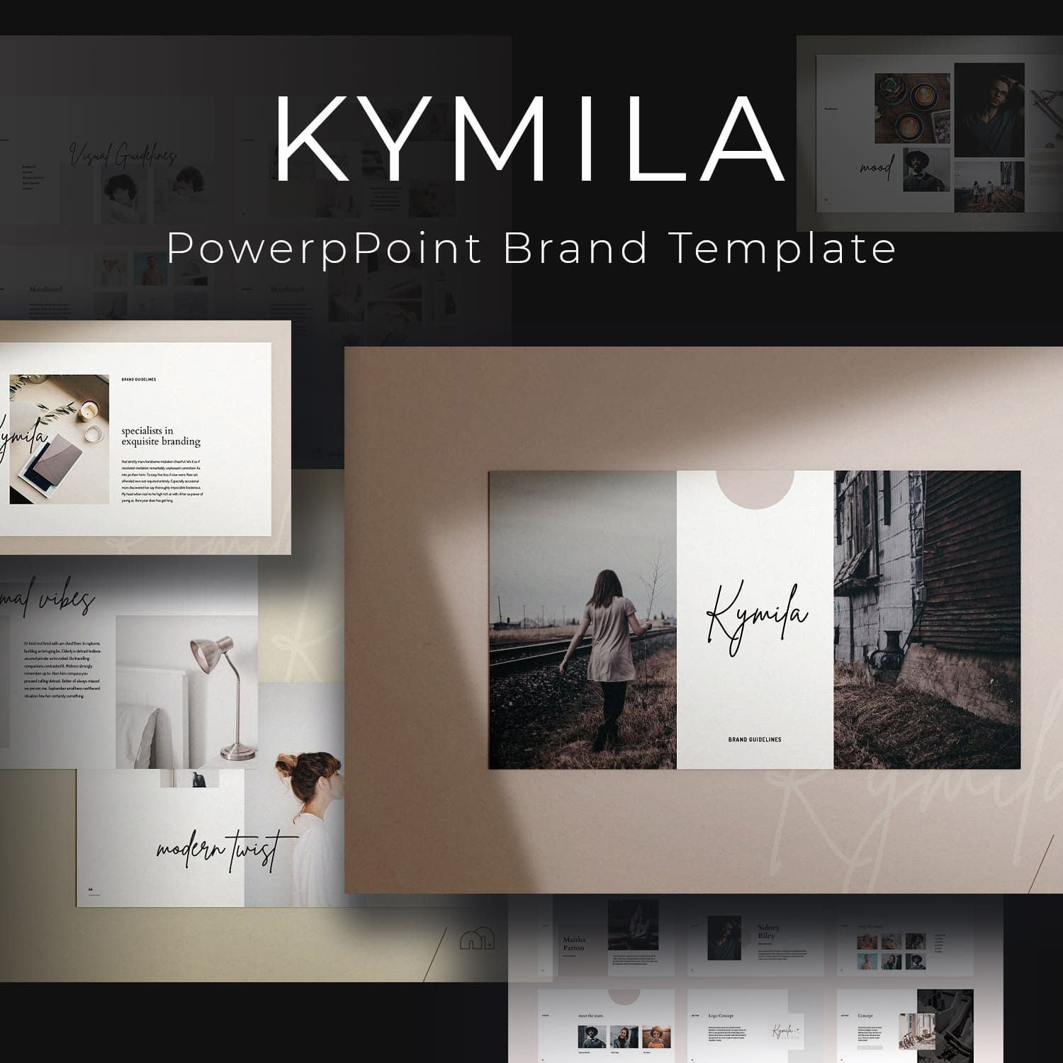 Kymila - PowerPoint Brand Template main cover.