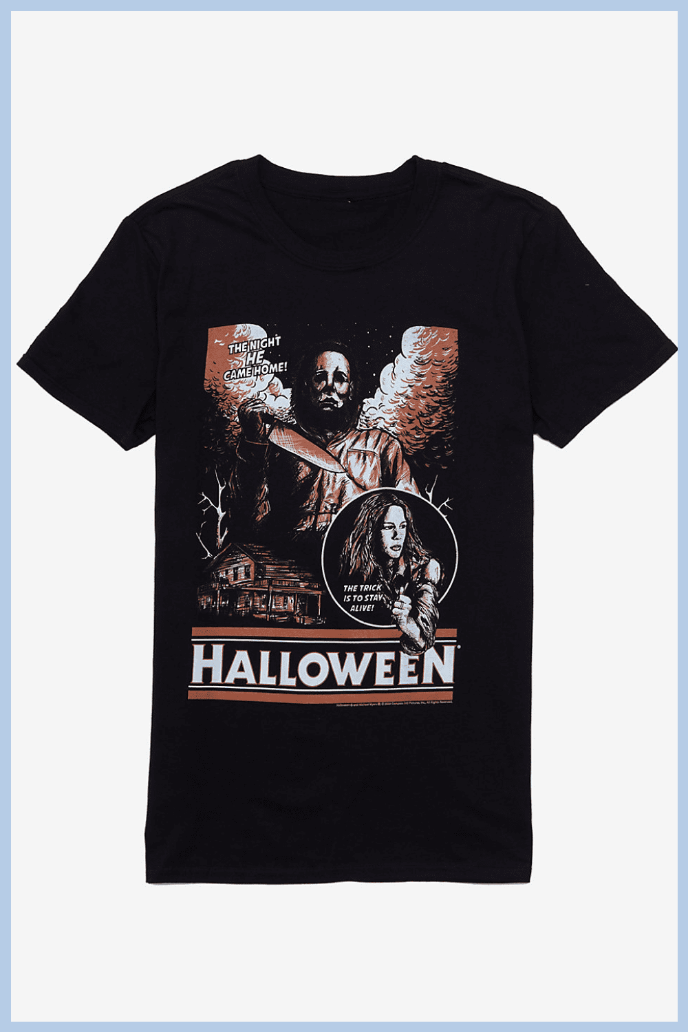 Halloween t-shirt in the style of rock.