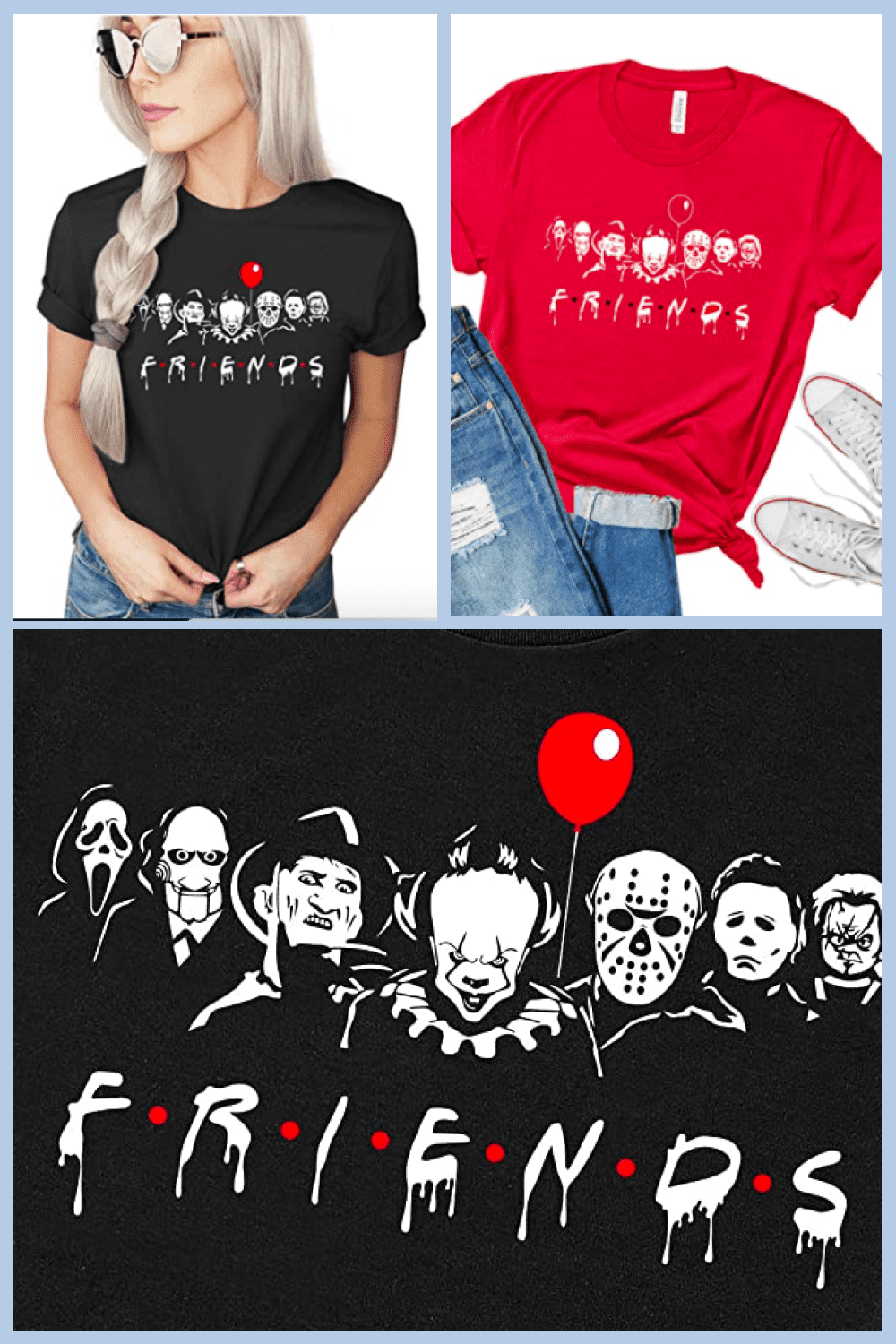 This is a Halloween combo featuring some of the most famous killers from the movies.