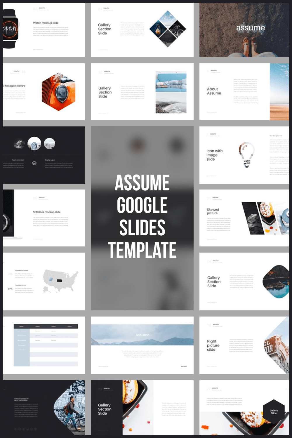 Assume Google Slides Template - Pinterest.