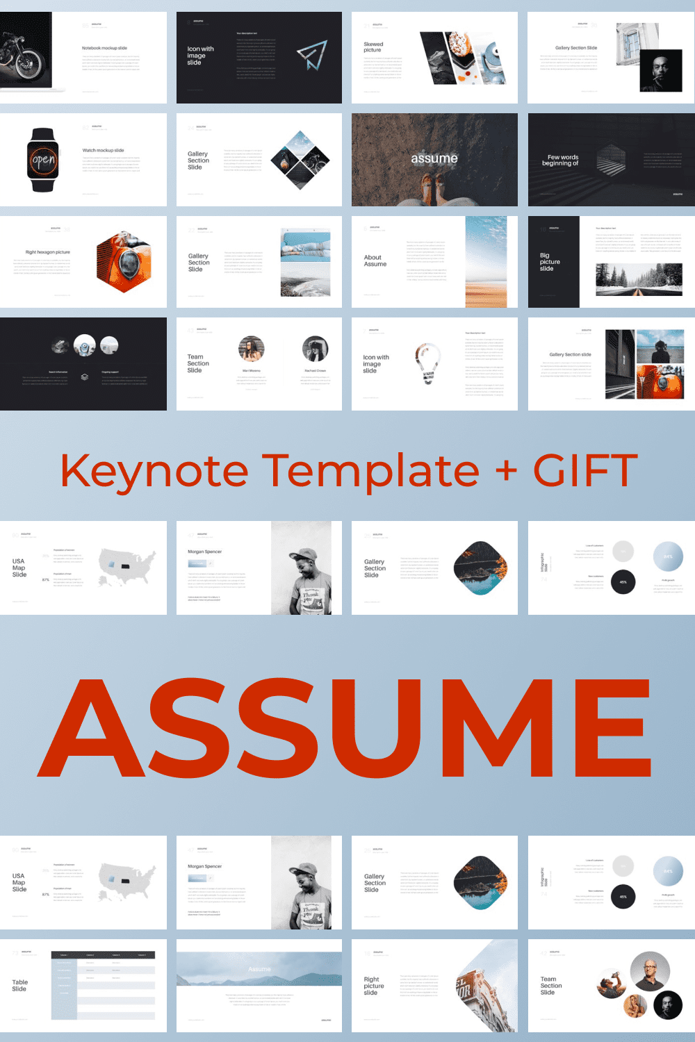 Assume Keynote Template - Pinterest.