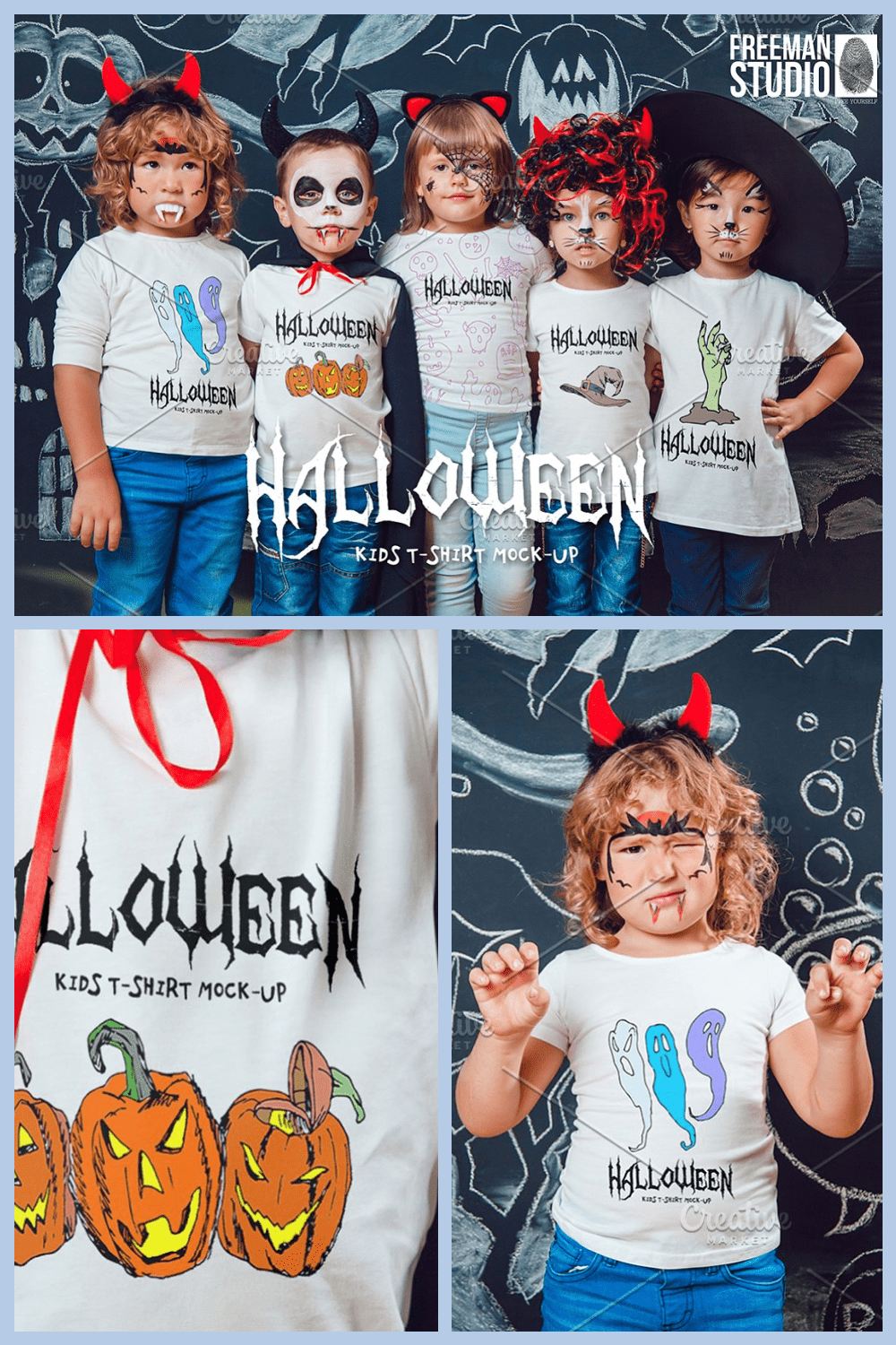 Such a variety of t-shirts that will keep your kids happy during Halloween.