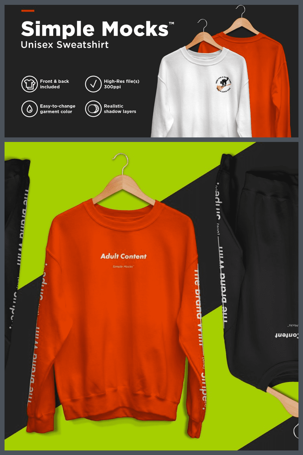 Classic sweatshirt in different colors with small lettering.