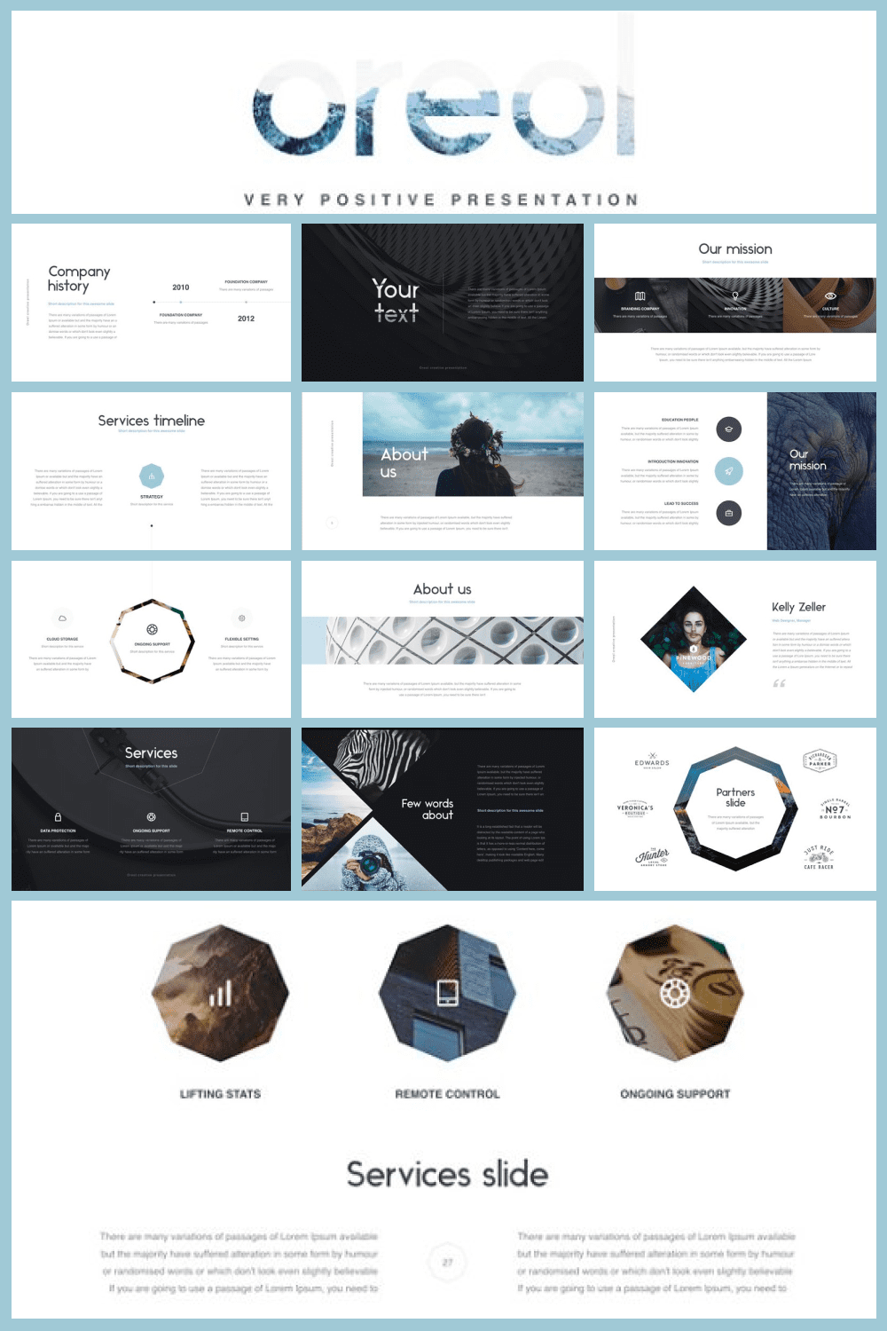 Contemporary template with beautiful visual part.