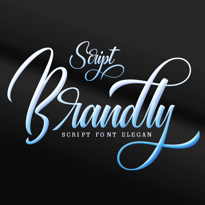 SCRIPT Brandly Font Calligraphy cover image.