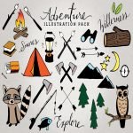 Adventure & Camping Illustration Set main cover.