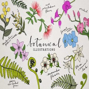 Botanical & Floral Illustration Pack main cover.