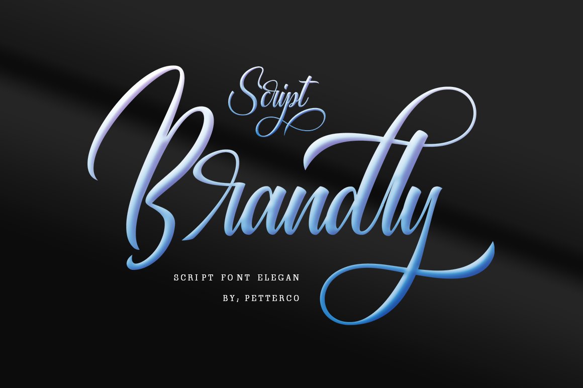 SCRIPT Brandly Font Calligraphy preview image.