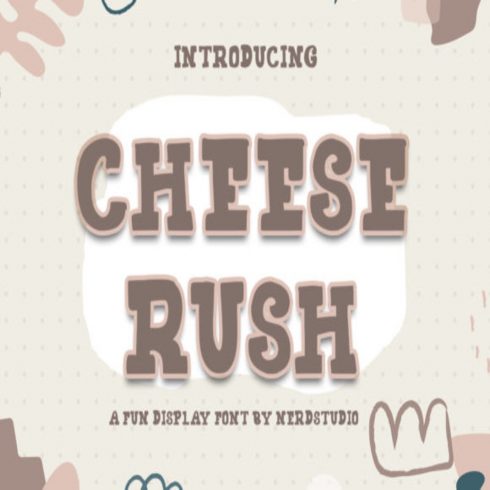 Cheese Rush Fonts main cover.