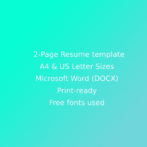Creative Agency CV Resume Template – MasterBundles