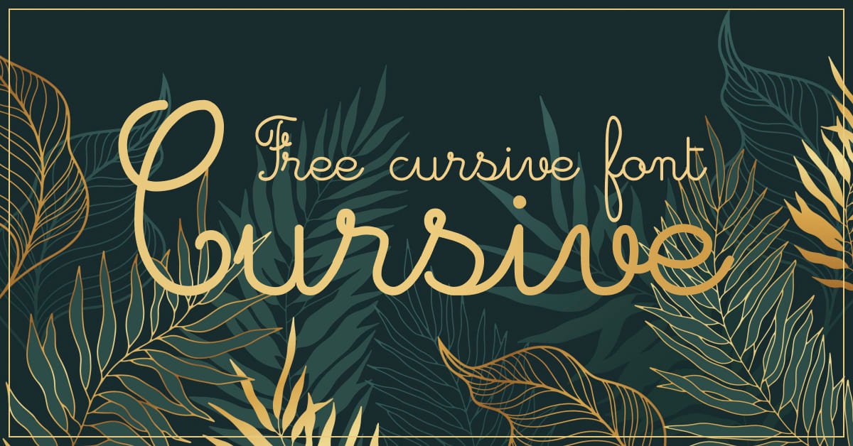 Green background with gold font around leaves.