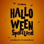 Halloween Spokeland Font main cover.