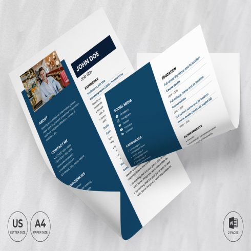 Law Firm CV Resume Template main cover.