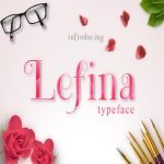 Lefina Typeface main cover.