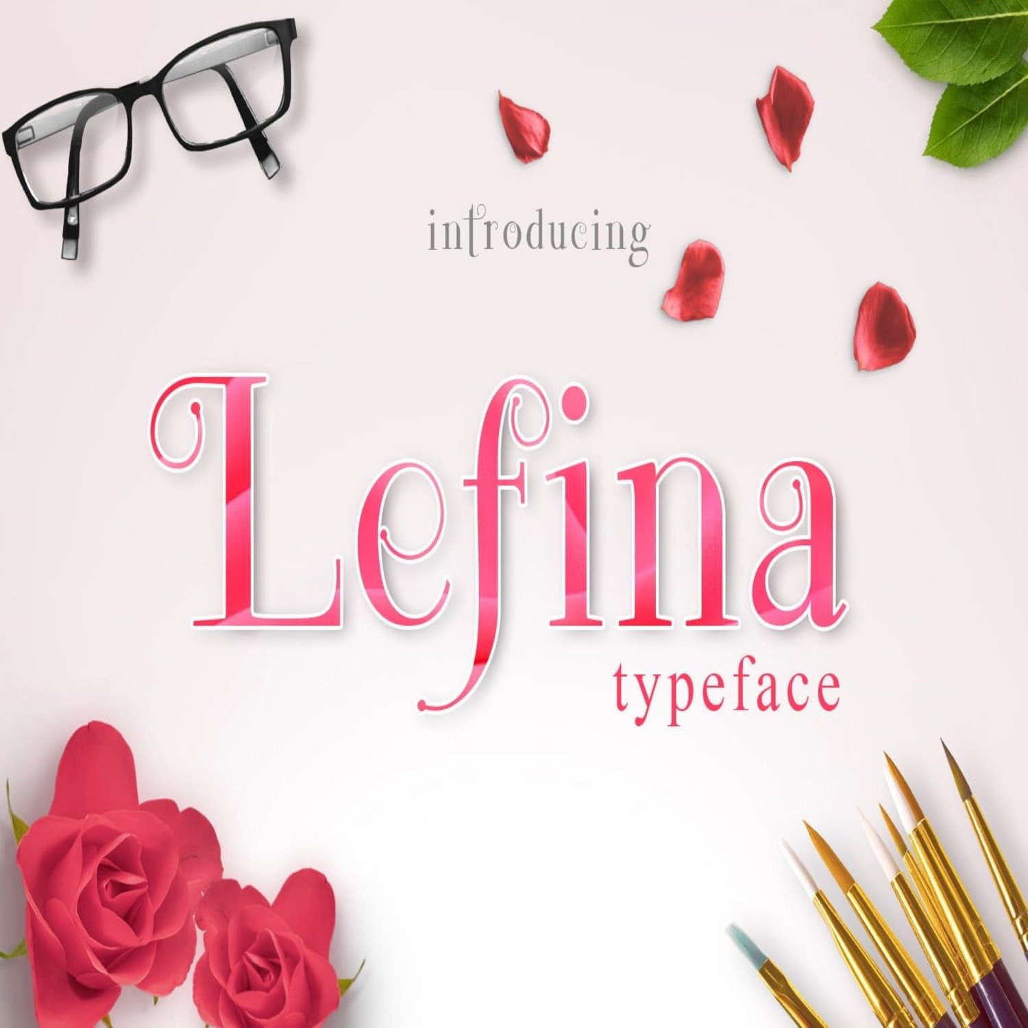 Lefina Typeface main cover.