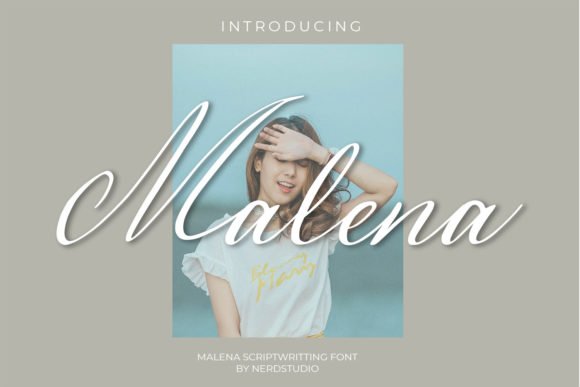 Malena is a tender font for social media or invitations.