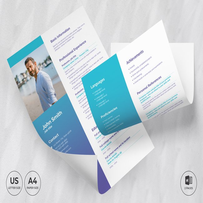 Medical Clinic CV Resume Template main cover.