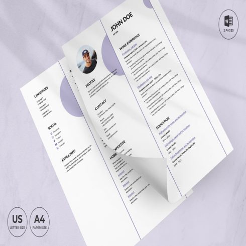 Music Band CV Resume Template main cover.
