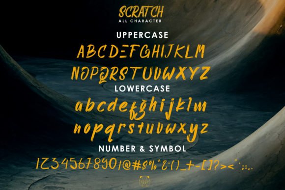 General view of Scratch Font.