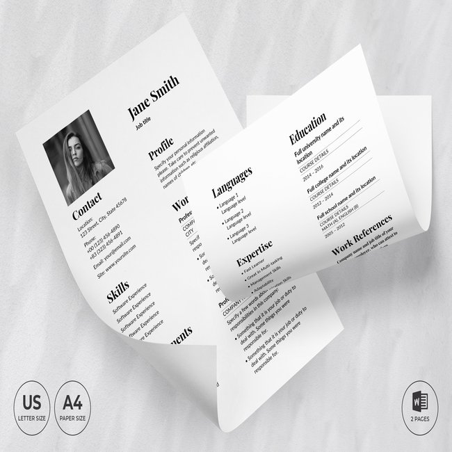 Theater CV Resume Template main cover.