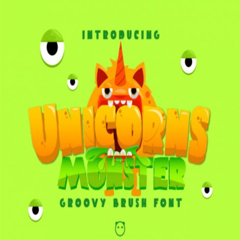 Unicorns Monster Fonts main cover.