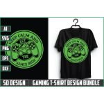 Gaming T-shirt Design Bundle main cover.
