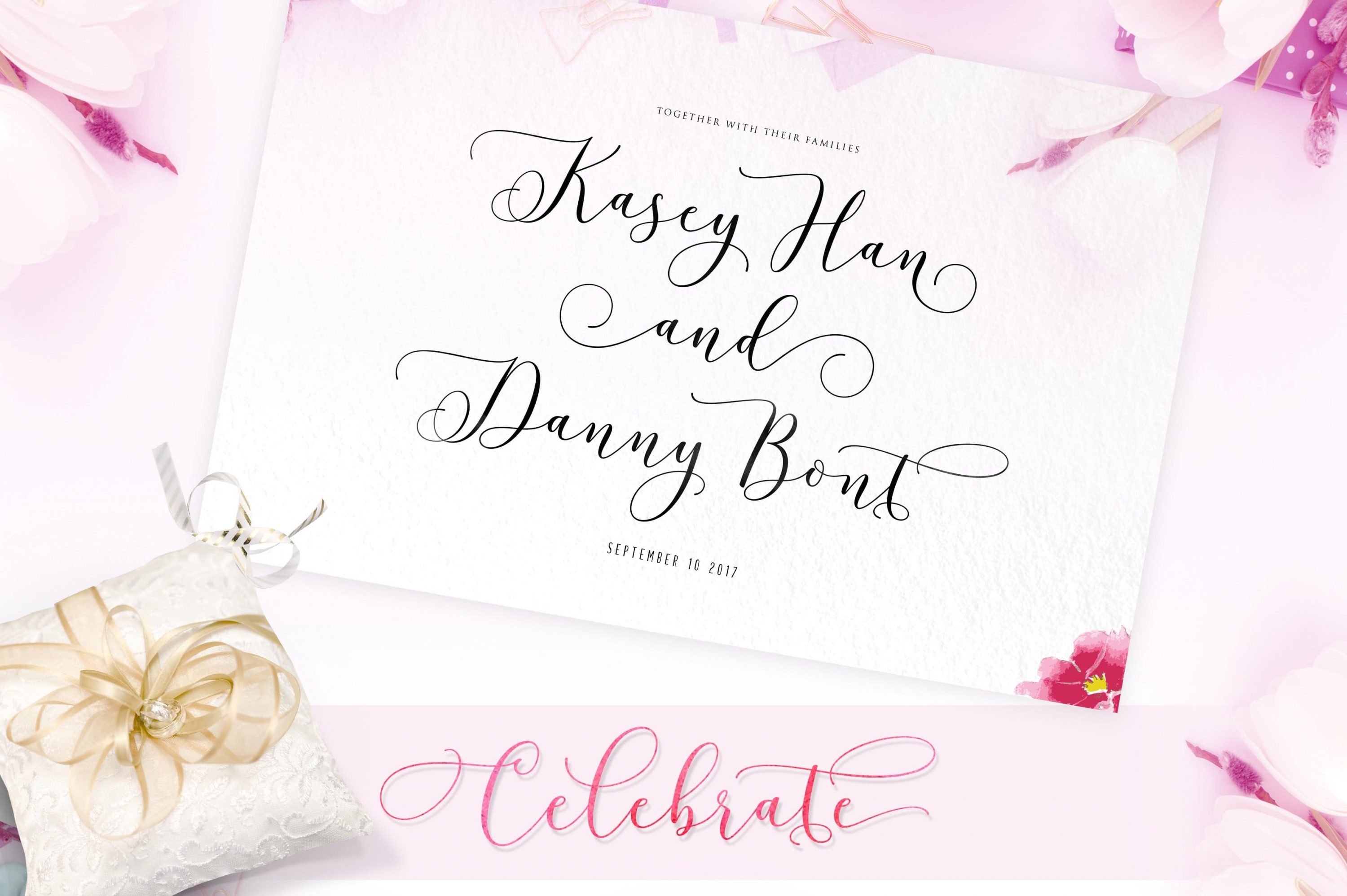 Wedding invitations by this cute font.
