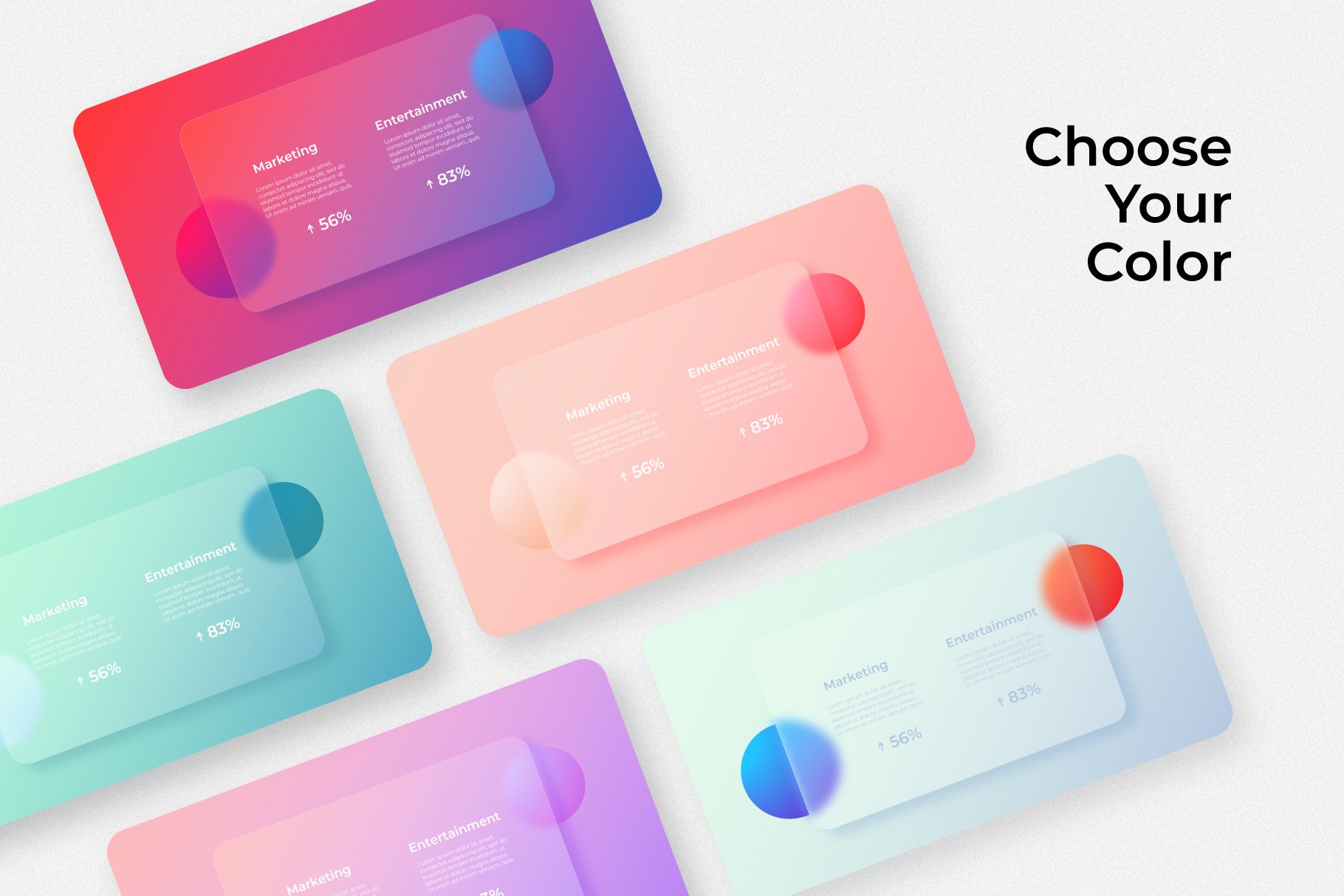 Also you can choose any other template color for your presentation.