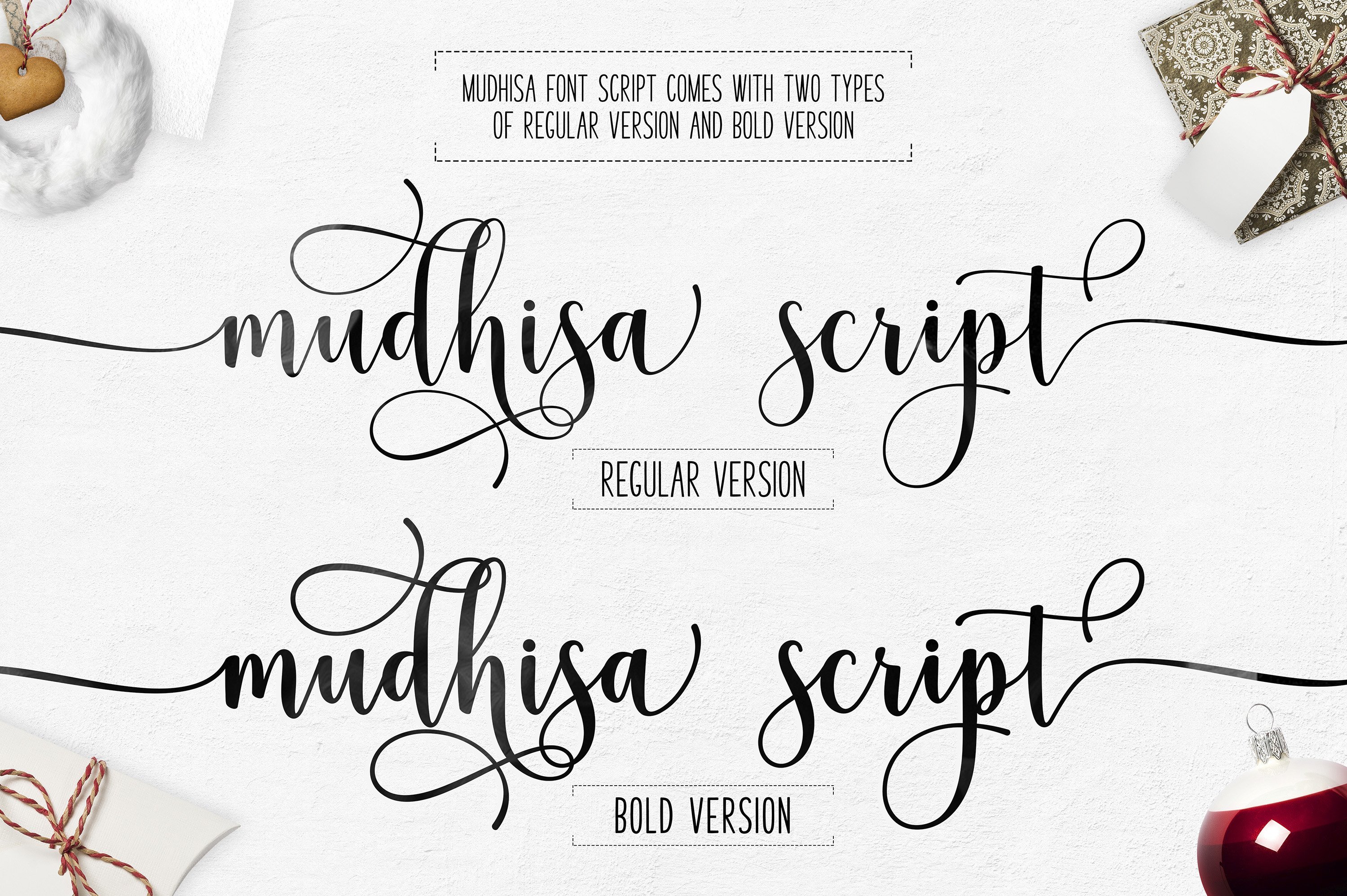 Two types of  Mudnisa font.