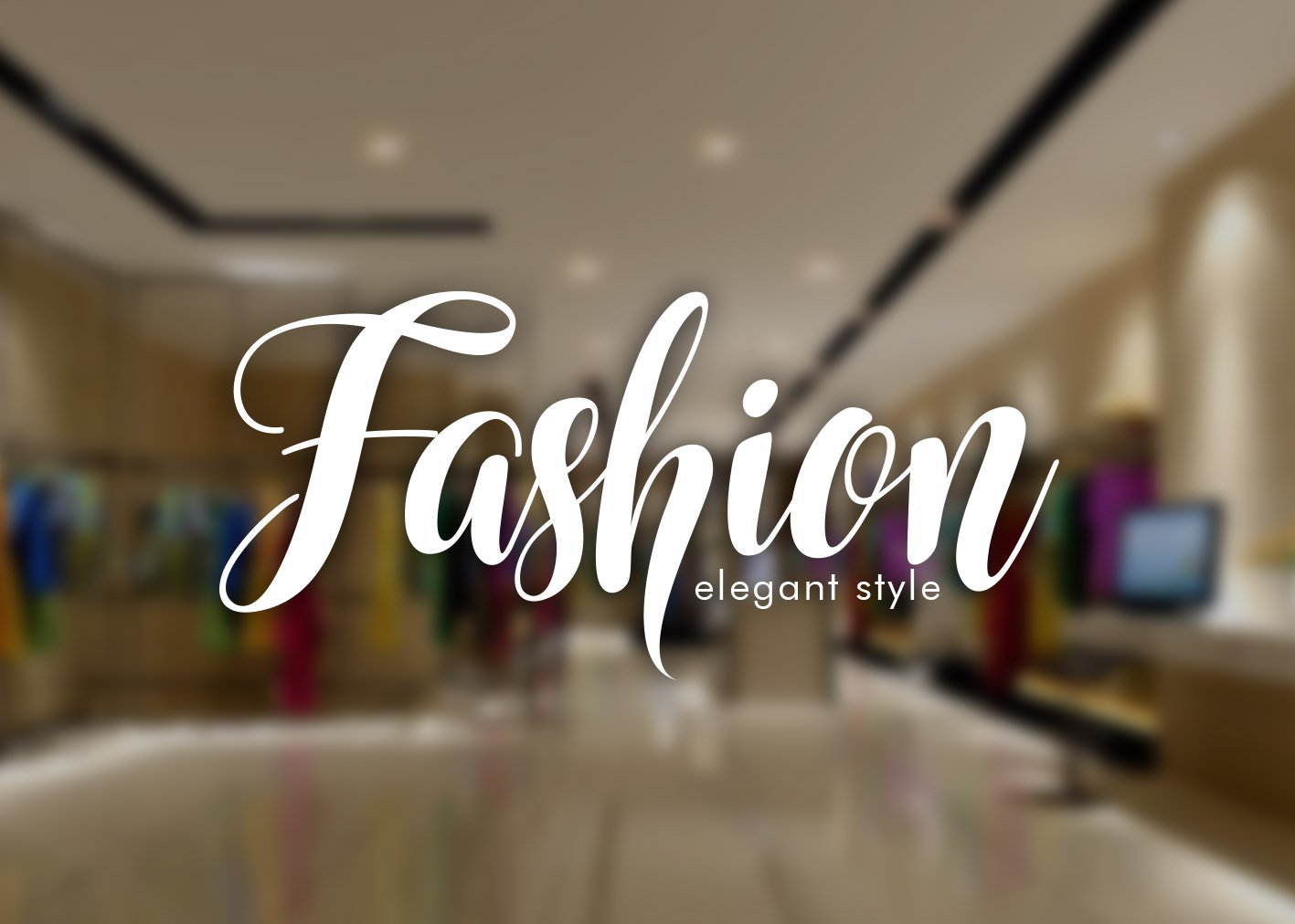 The word fashion is written in a trendy font.