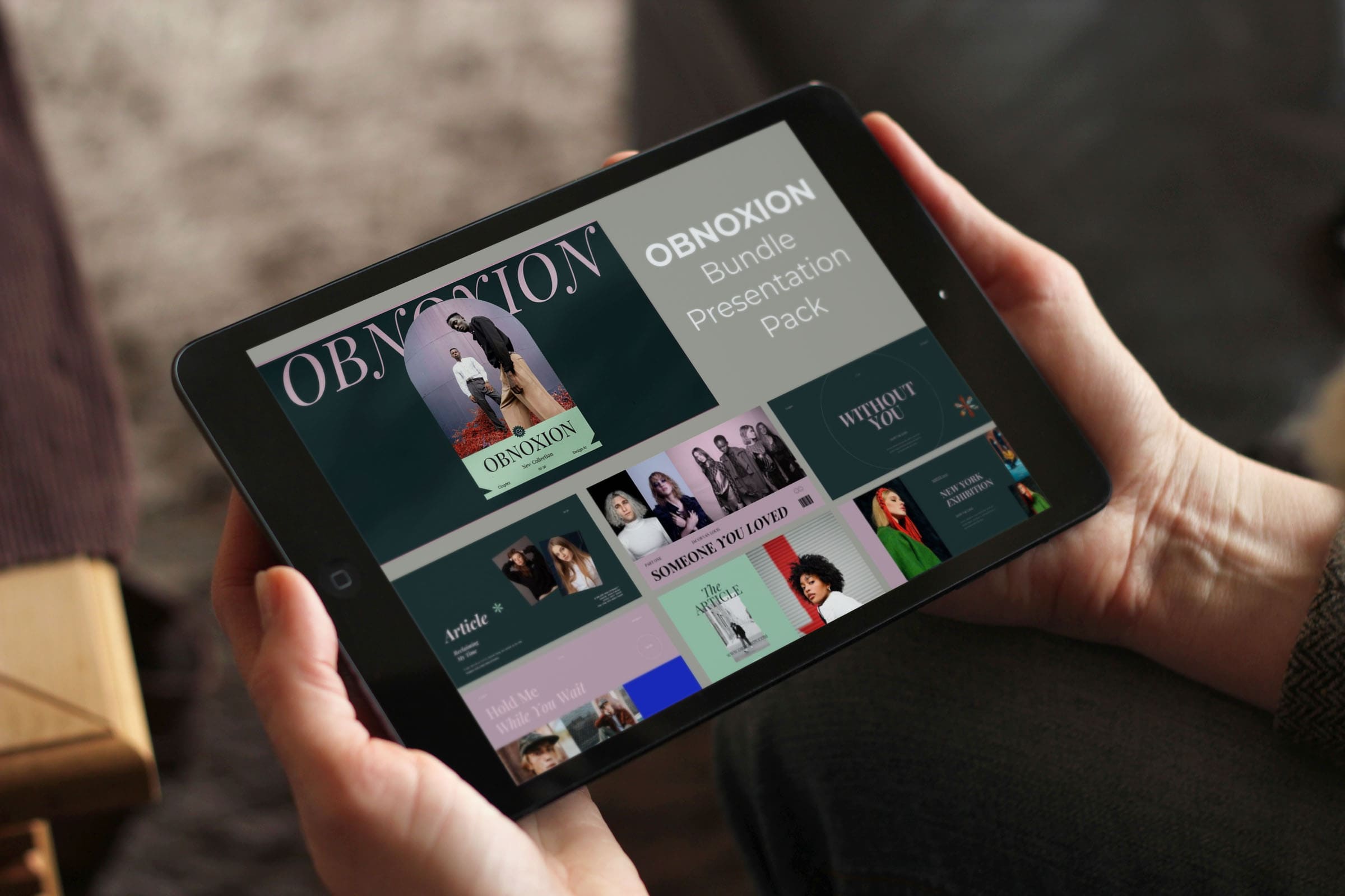 Tablet option o the OBNOXION-Bundle Presentation Pack.