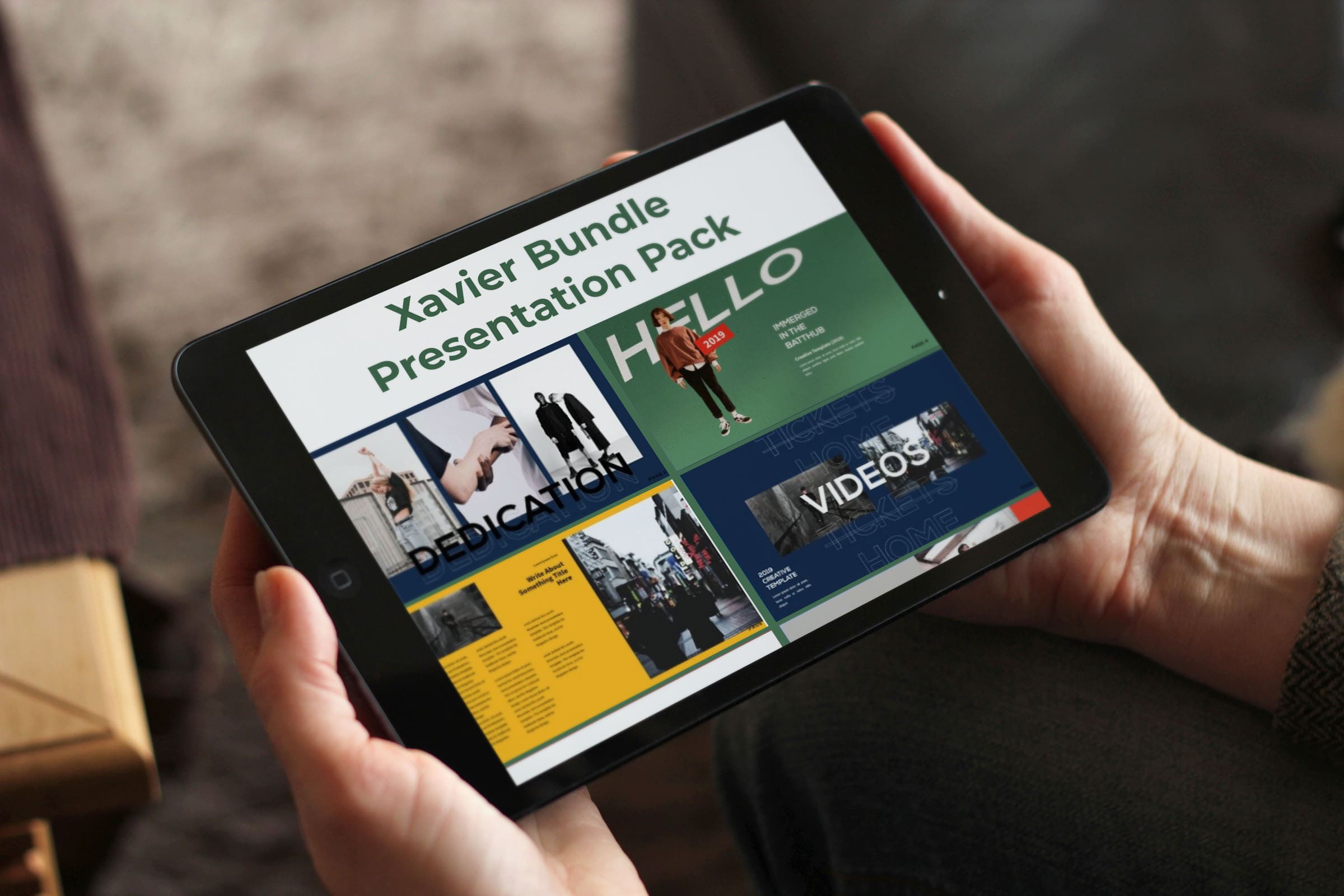 Tablet option of the Xavier Bundle Presentation Pack.