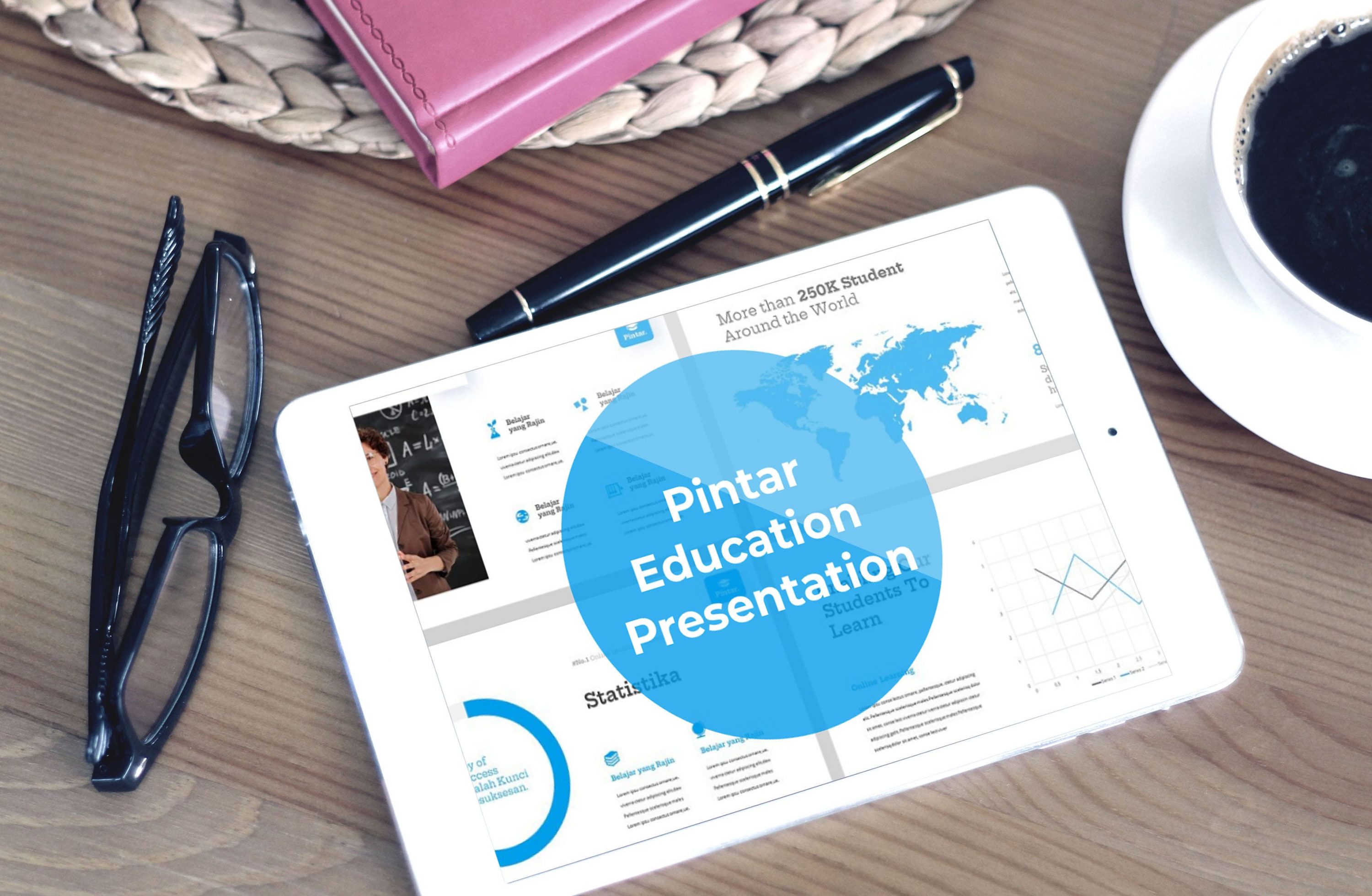 Tablet option of Pintar presentation.