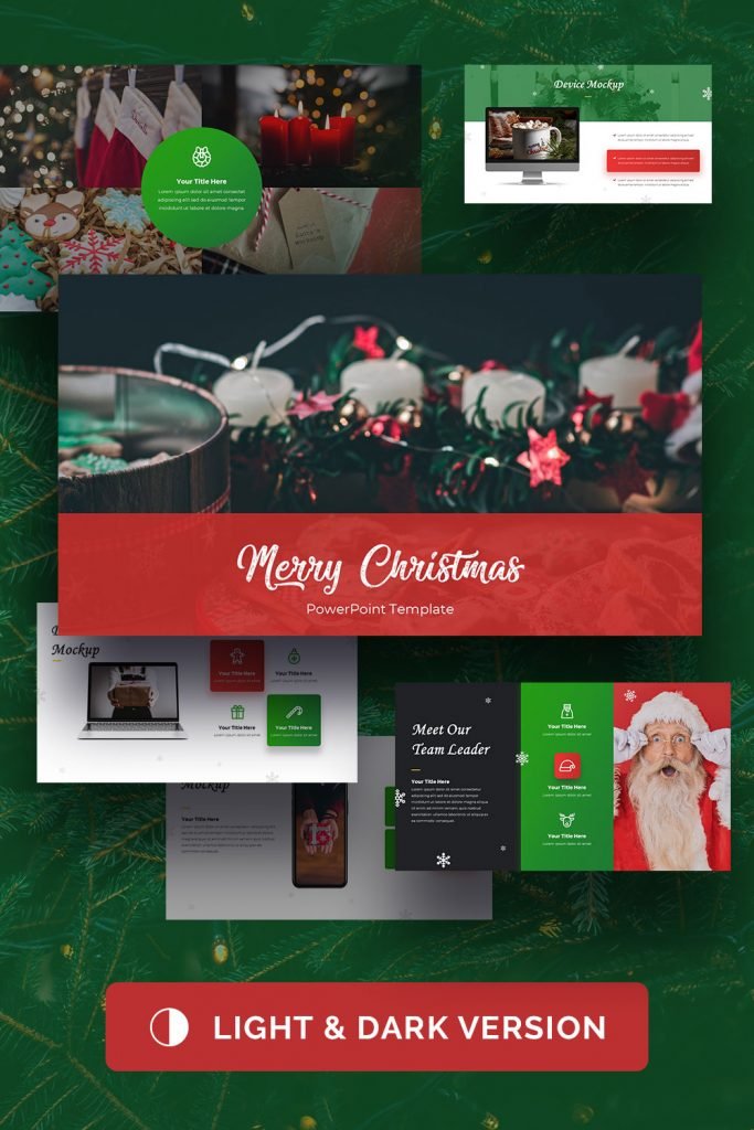 Merry Christmas Powerpoint Presentation Template – MasterBundles