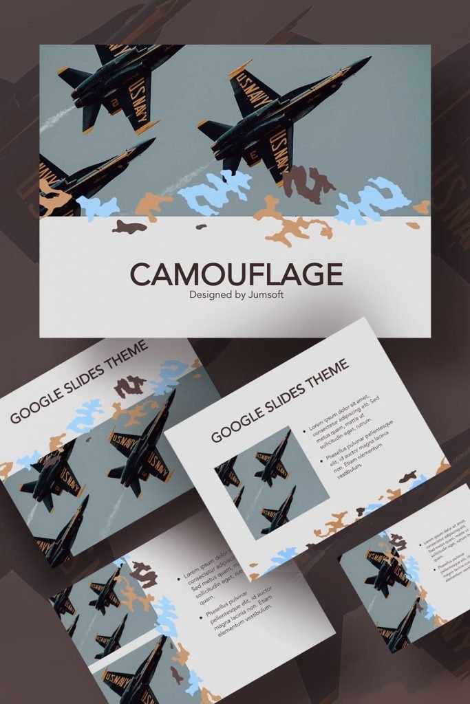 Camouflage Google Slides Template – MasterBundles