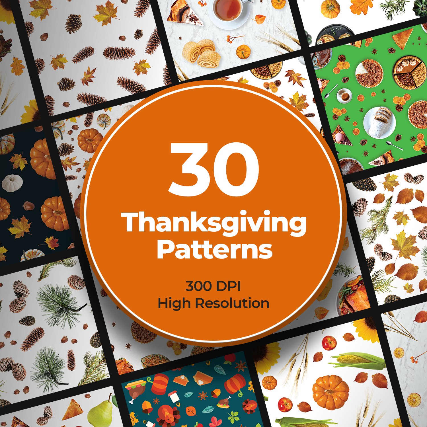 30 Happy Thanksgiving Day Illustration - MasterBundles