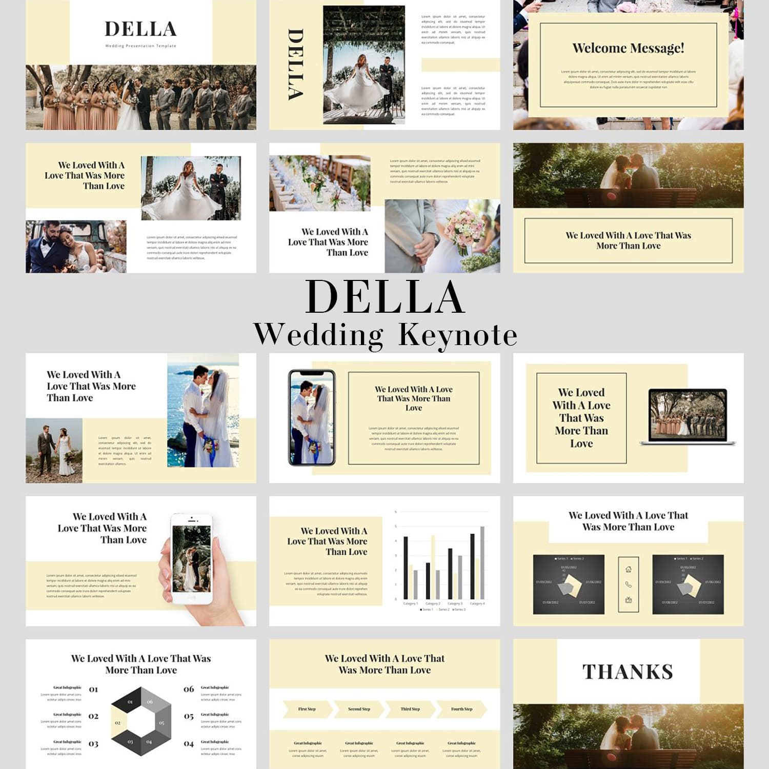 Della - Wedding Keynote cover image.